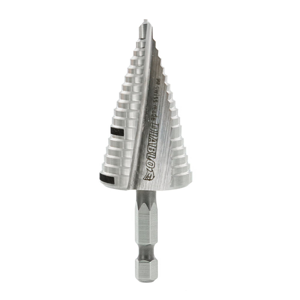 Diablo Tools 7/8″ – 1-1/8″ Impact Step Drill Bit (17 Steps) - Flockneti