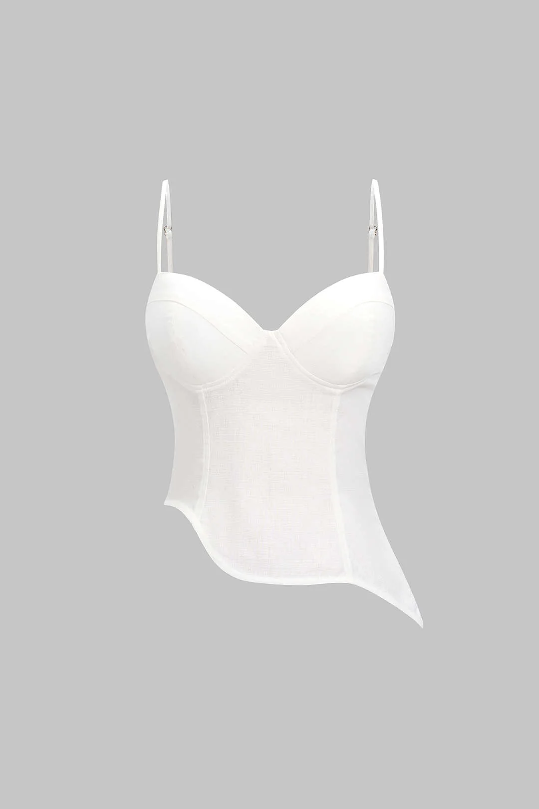 Linen Asymmetrical Cami Top - Flockneti