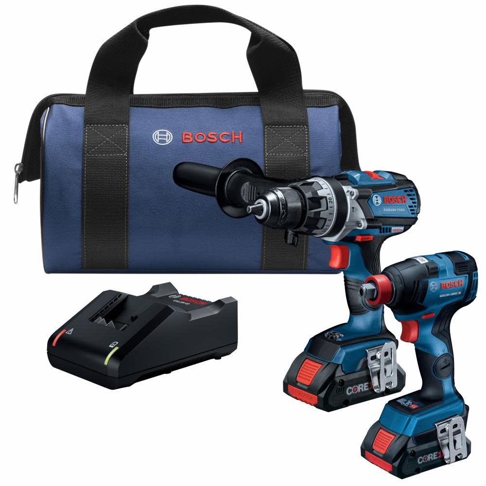 Bosch 18V 2 Tool Combo Kit - Flockneti