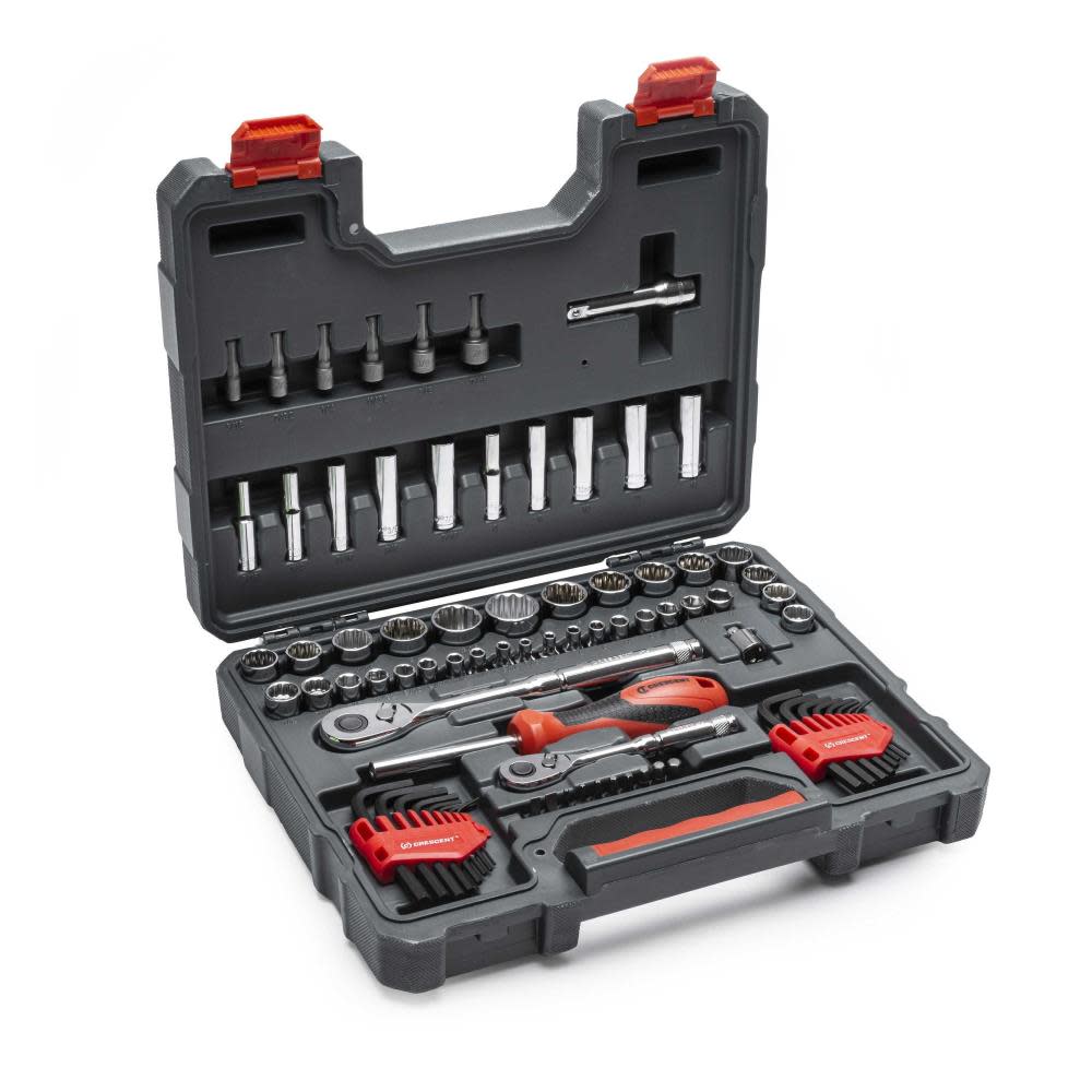 Crescent 1/4″ & 3/8″ Drive Mechanics Tool Set 84pc - Flockneti