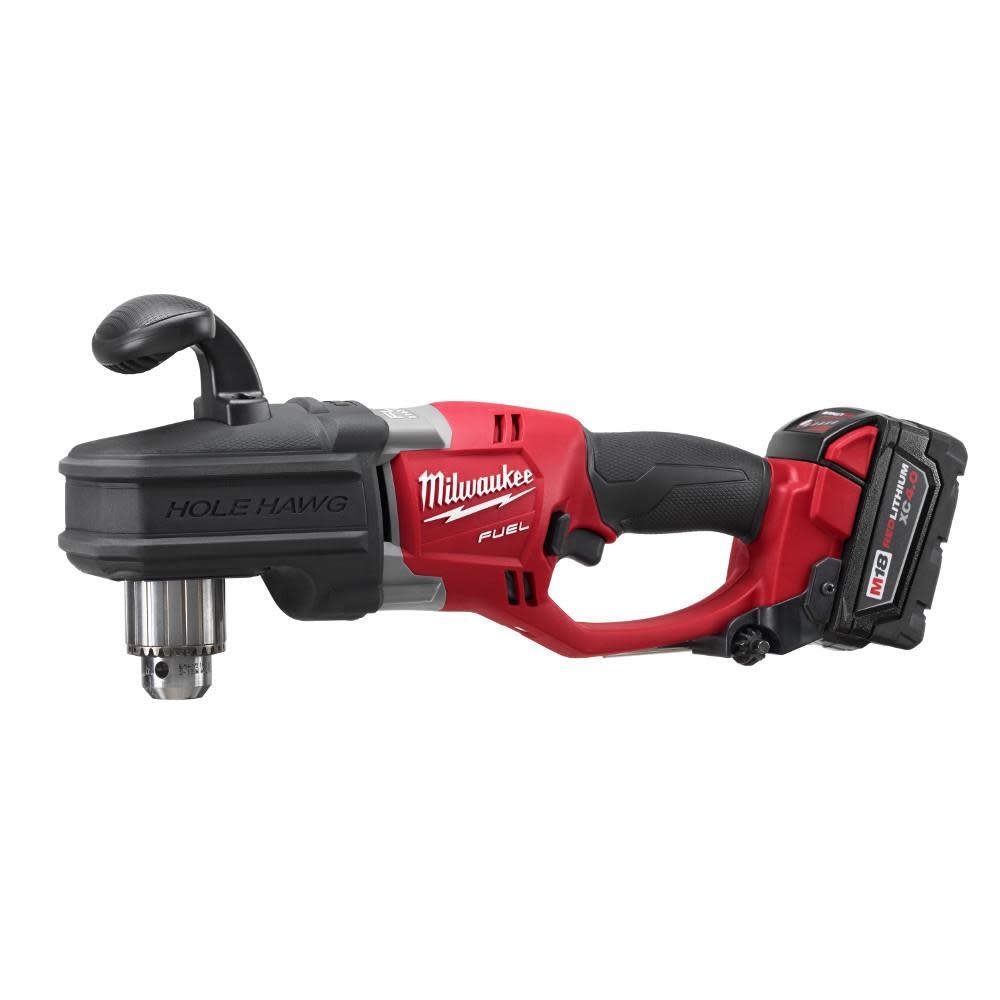 Milwaukee M18 FUEL Hole Hawg Right Angle Drill Kit with 1/2In Keyed Chuck - Flockneti