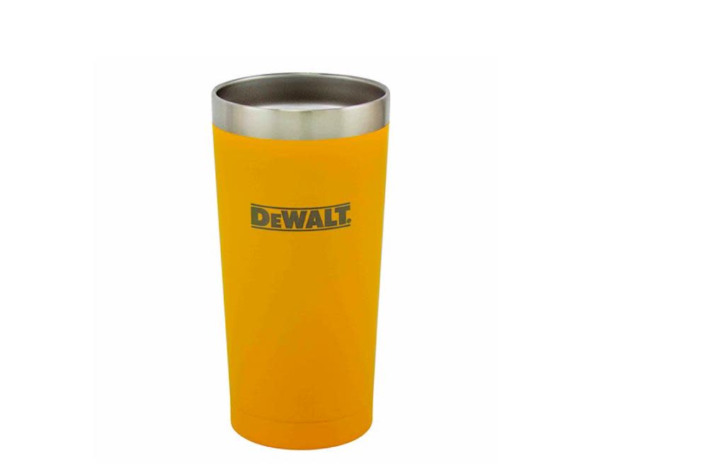 DEWALT 20 Oz. Yellow Powder Coated Tumbler - Flockneti