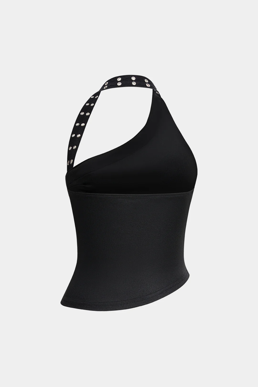 Halter Neck Asymmetrical Tank Top - Flockneti