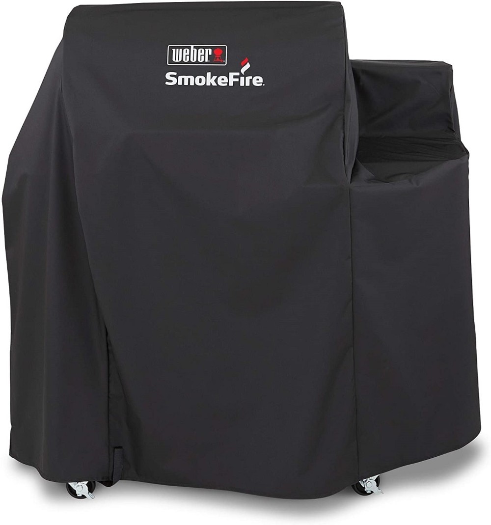 Weber 24 In. Weather Resistant Premium Grill Cover for Smokefire EX4 Pellet Grill - Flockneti