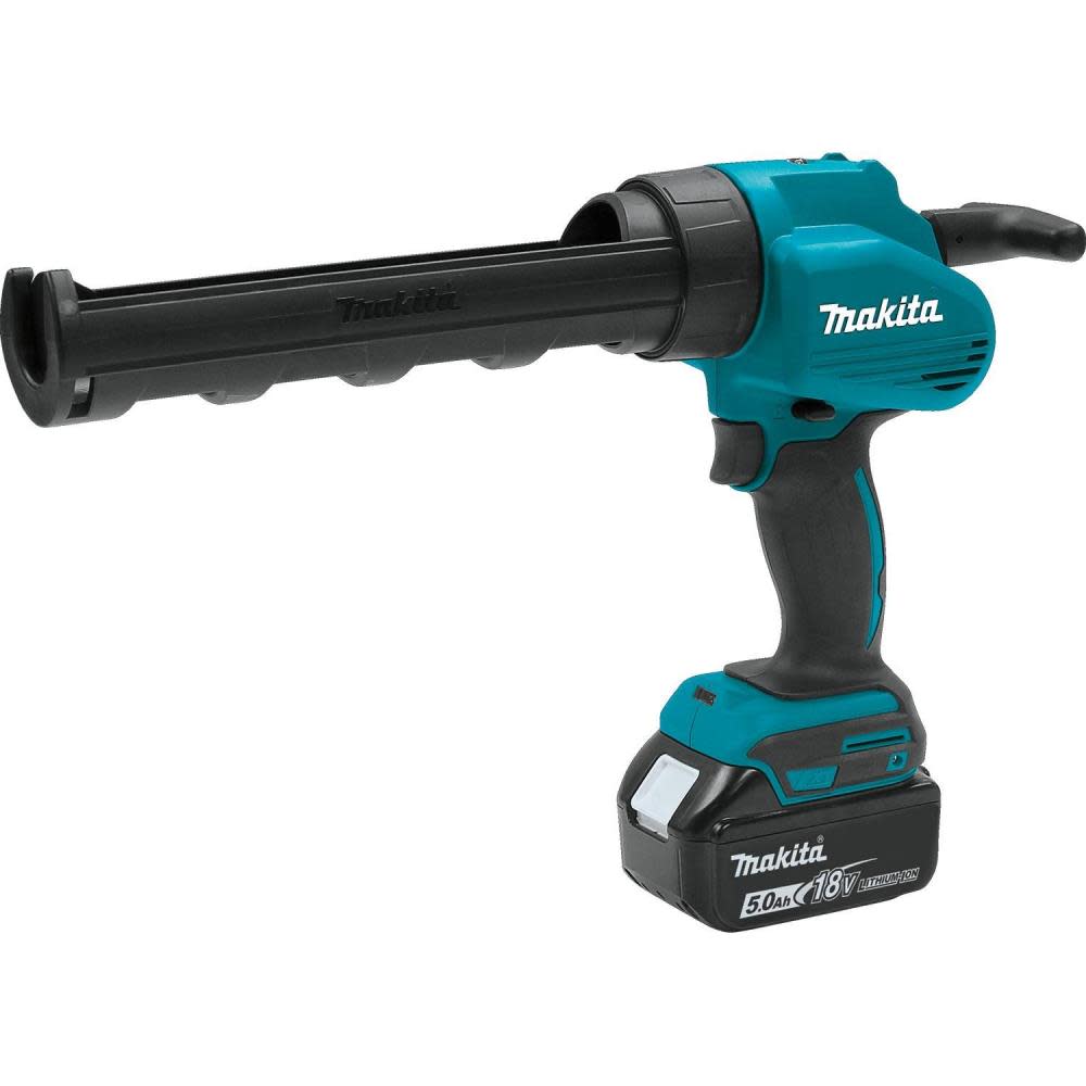 Makita 18 Volt Lithium-Ion Cordless 10 oz Caulk and Adhesive Gun Kit 5.0 Ah - Flockneti