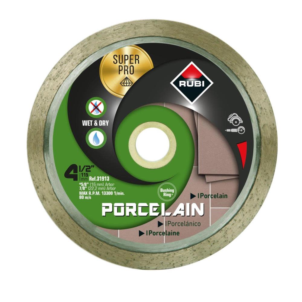 Rubi Tools 4-1/2 In. Diamond Premium Porcelain Blade - Flockneti