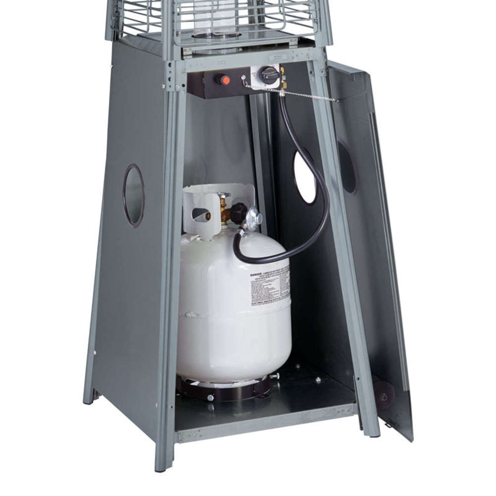 Living Accents Pyramid Patio Heater 40000 BTU Stainless Steel - Flockneti