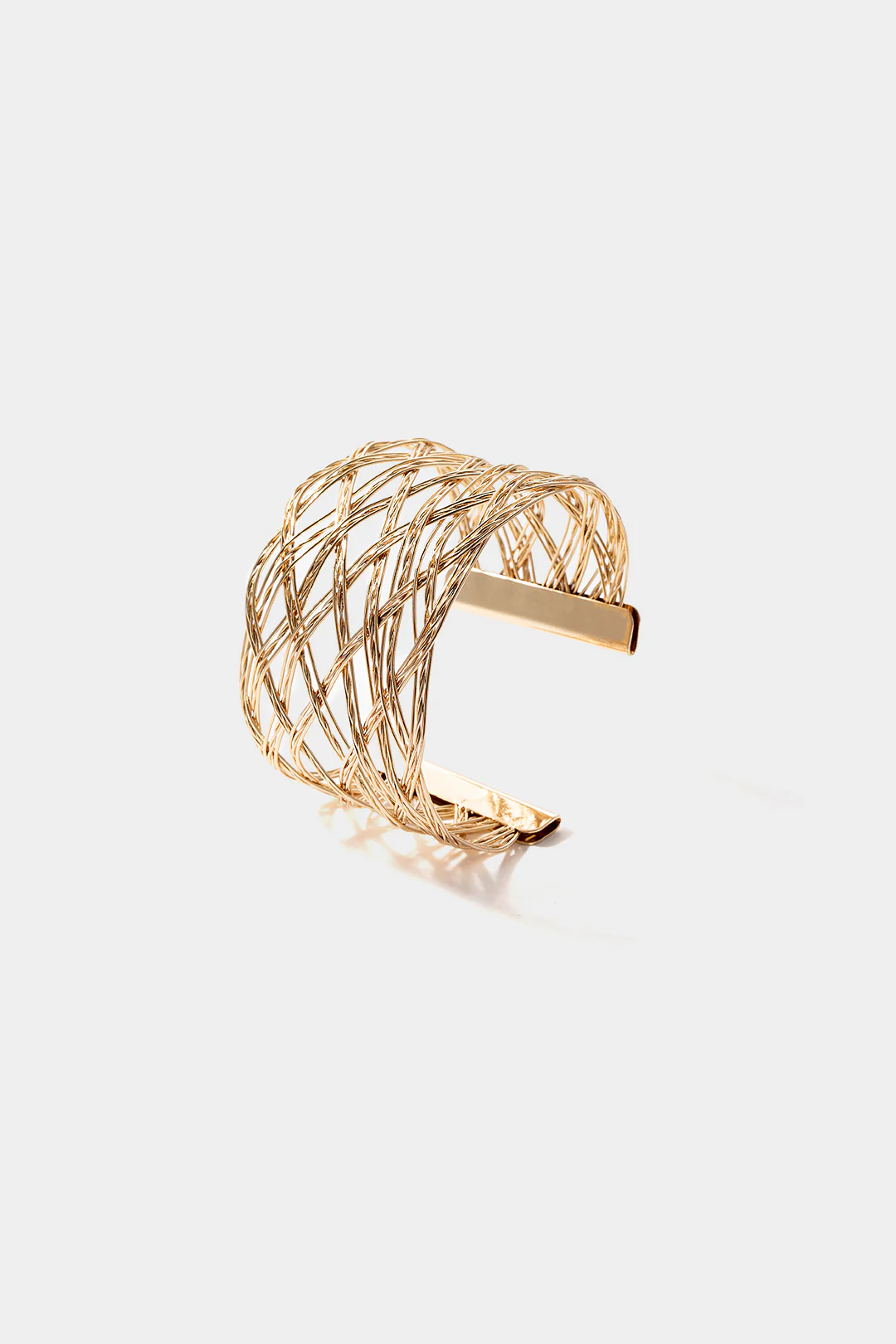 Alloy Winding Open Bracelet - Flockneti