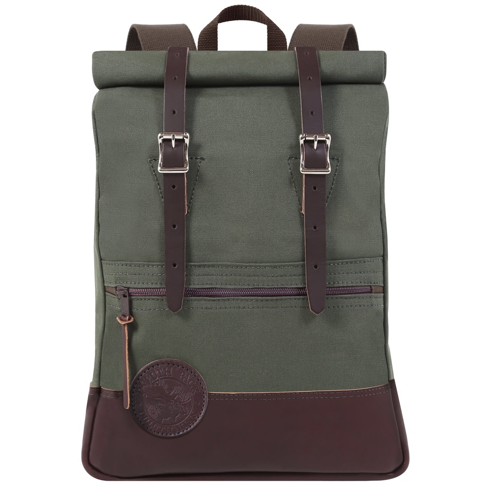 Duluth Pack Deluxe Roll-Top Scout Backpack – Olive Drab - Flockneti