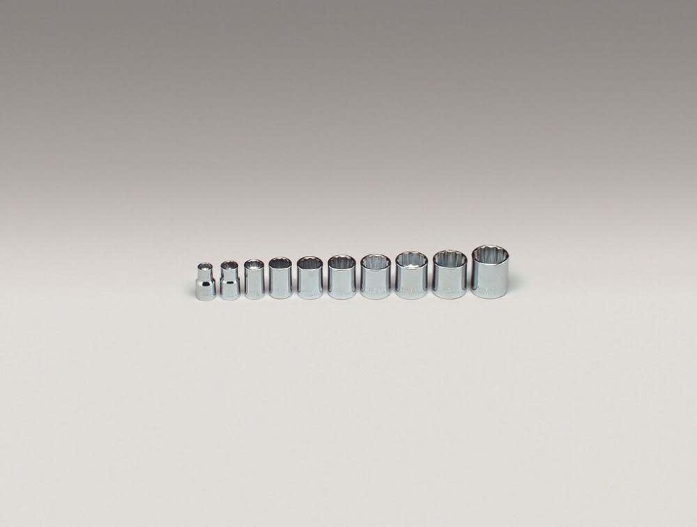 Wright Tool 3/8 In. Drive 10 pc. 12 pt Socket Set - Flockneti