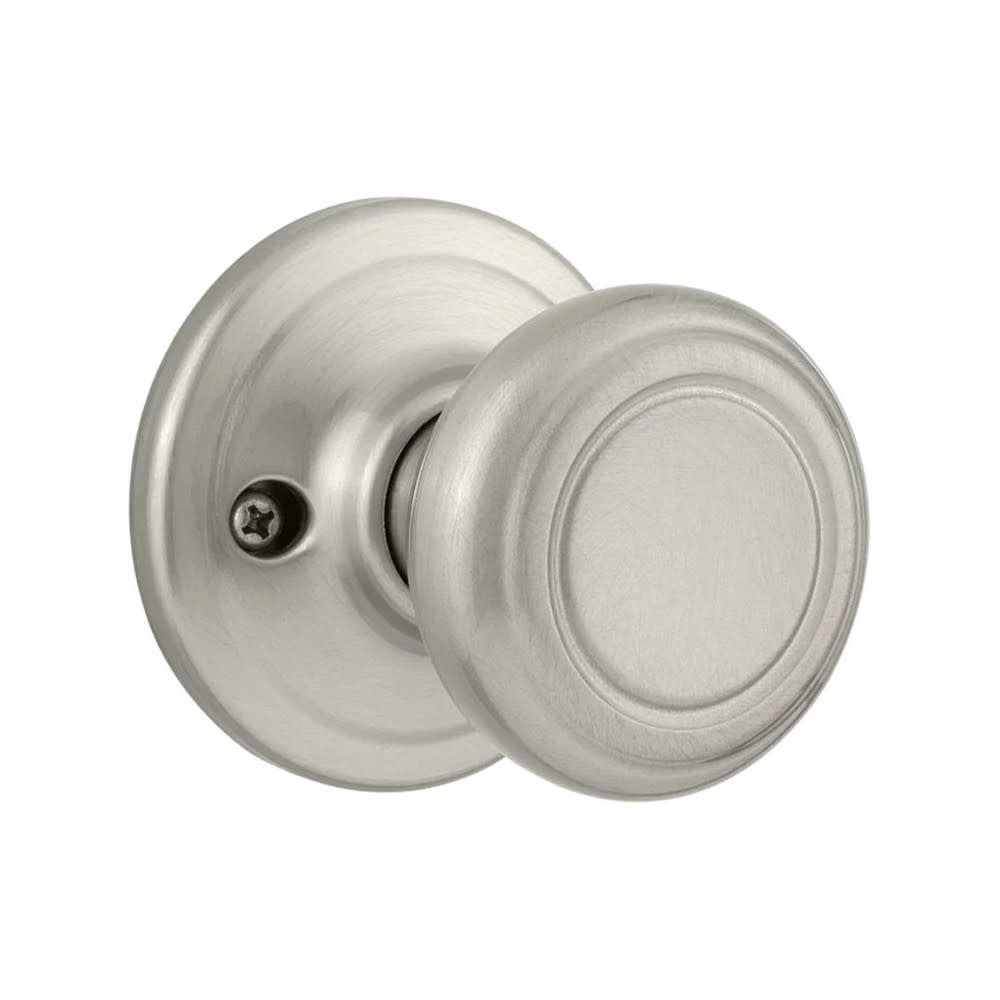 Kwikset Satin Nickel Cameron Surface Mount Half Dummy Trim Door Knob - Flockneti