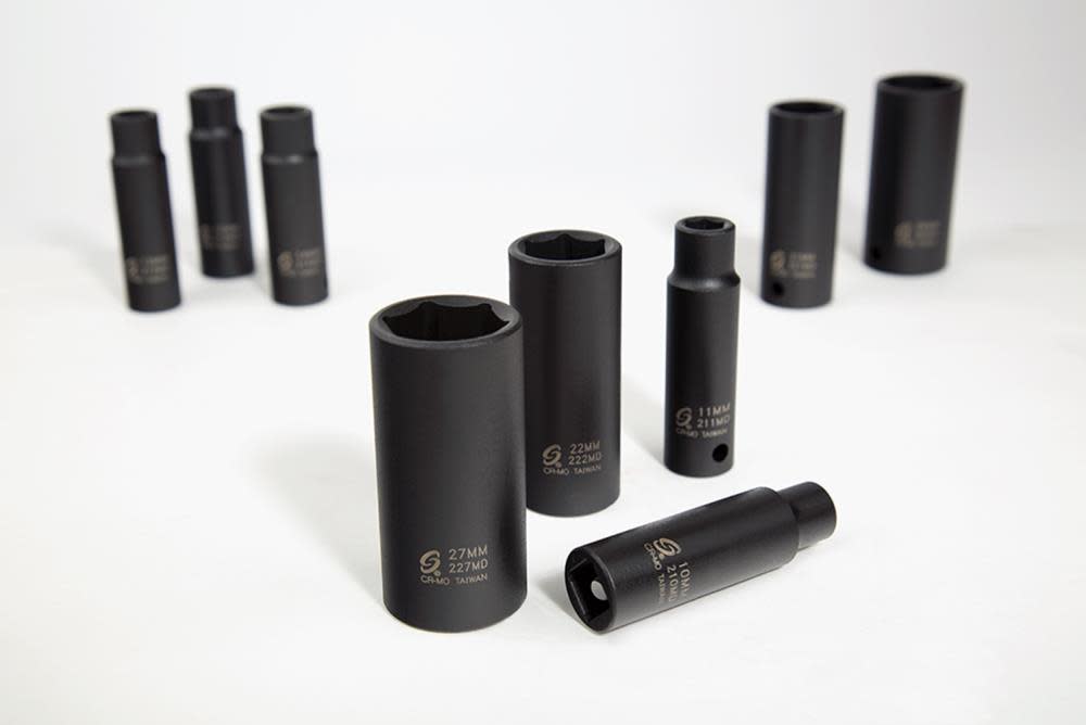Sunex 1/2 In. Drive Metric Deep Impact Socket Set 14 pc. - Flockneti