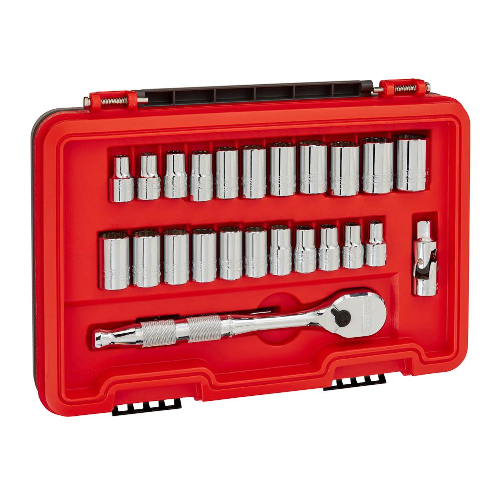 Proto Socket Set 1/2 DR SAE & MM 12pt AERO 25pc - Flockneti