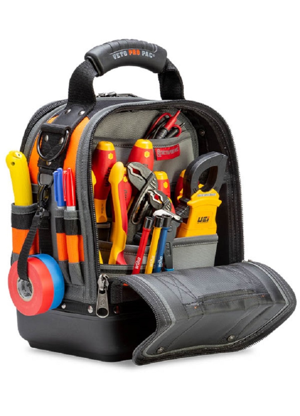 Veto Pro Pac Tech Tool Bag Compact/Tall Hi Viz Orange - Flockneti