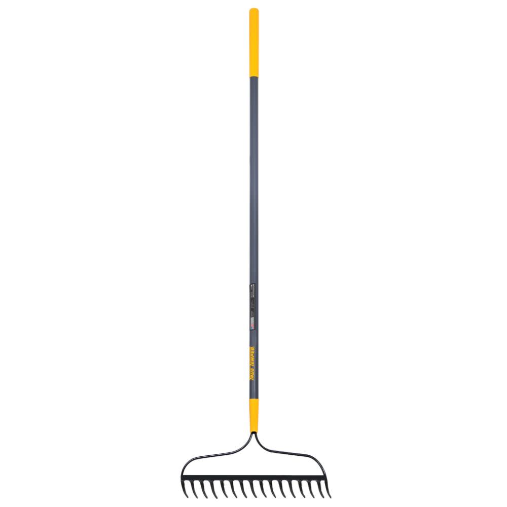 True Temper 16-Tine Welded Bow Rake with Fiberglass Handle - Flockneti