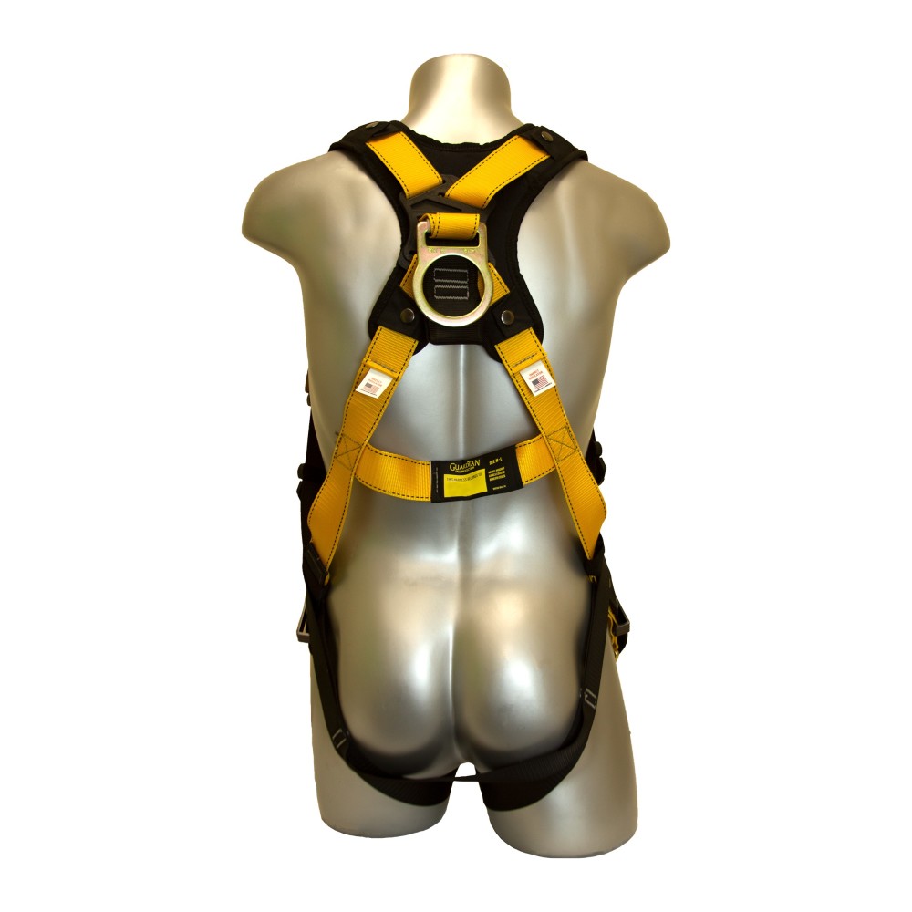 Guardian Fall Protection M-L Series 3 Full-Body Harness with Chest PT & Leg Buckles - Flockneti
