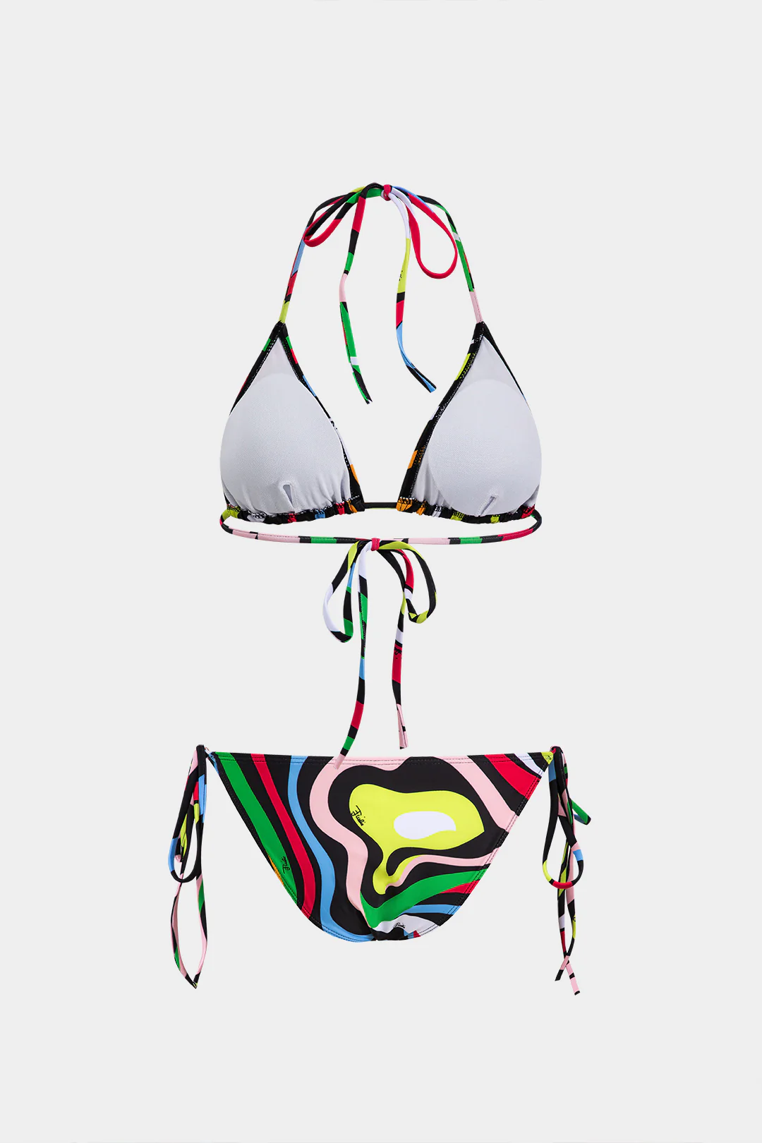 Stripe Tie-Up Bikini Set - Flockneti