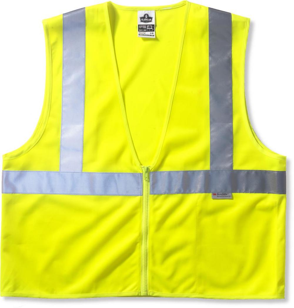 Ergodyne GloWear 8220Z Lime Class 2 Standard Vest – 2X/3X - Flockneti