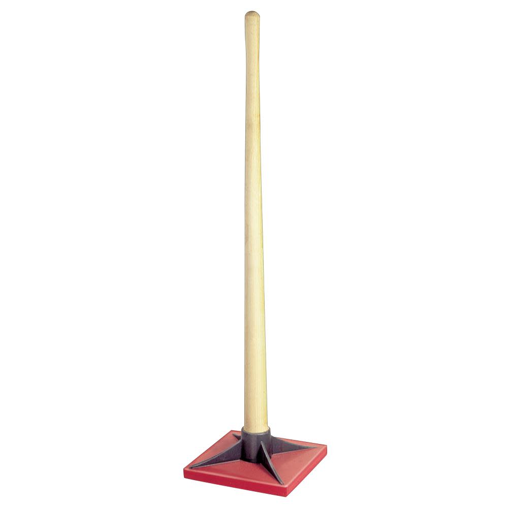 Kraft Tool Co 11 In. x 11 In. Poly-Coated Cast Iron Tamper - Flockneti