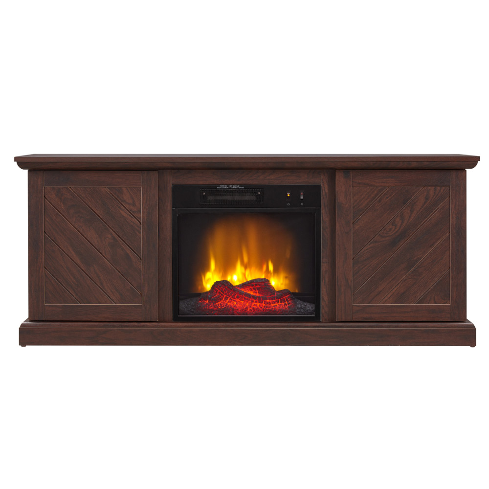 Hearthpro Media Electric Fireplace with Plank Style - Flockneti
