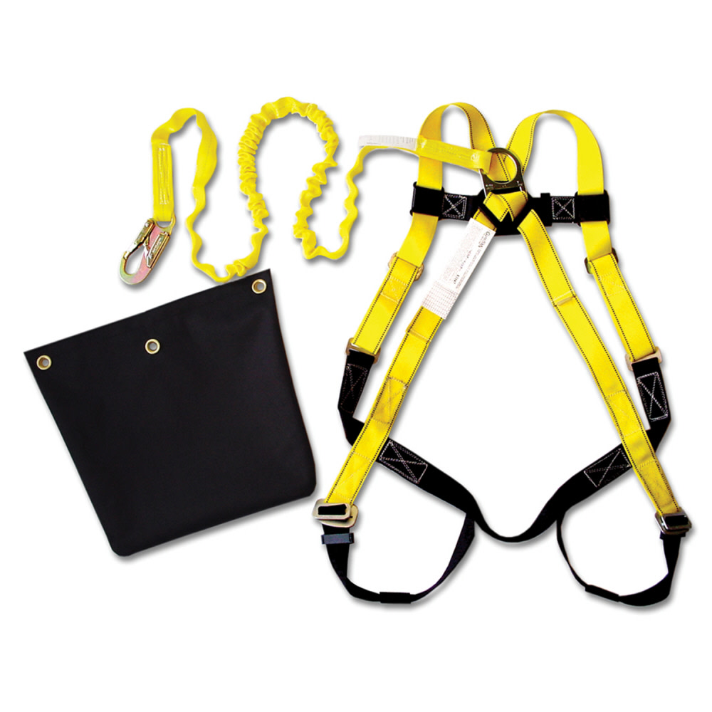 Guardian Fall Protection Sack of Safety with 6 ft Internal Shock Lanyard - Flockneti