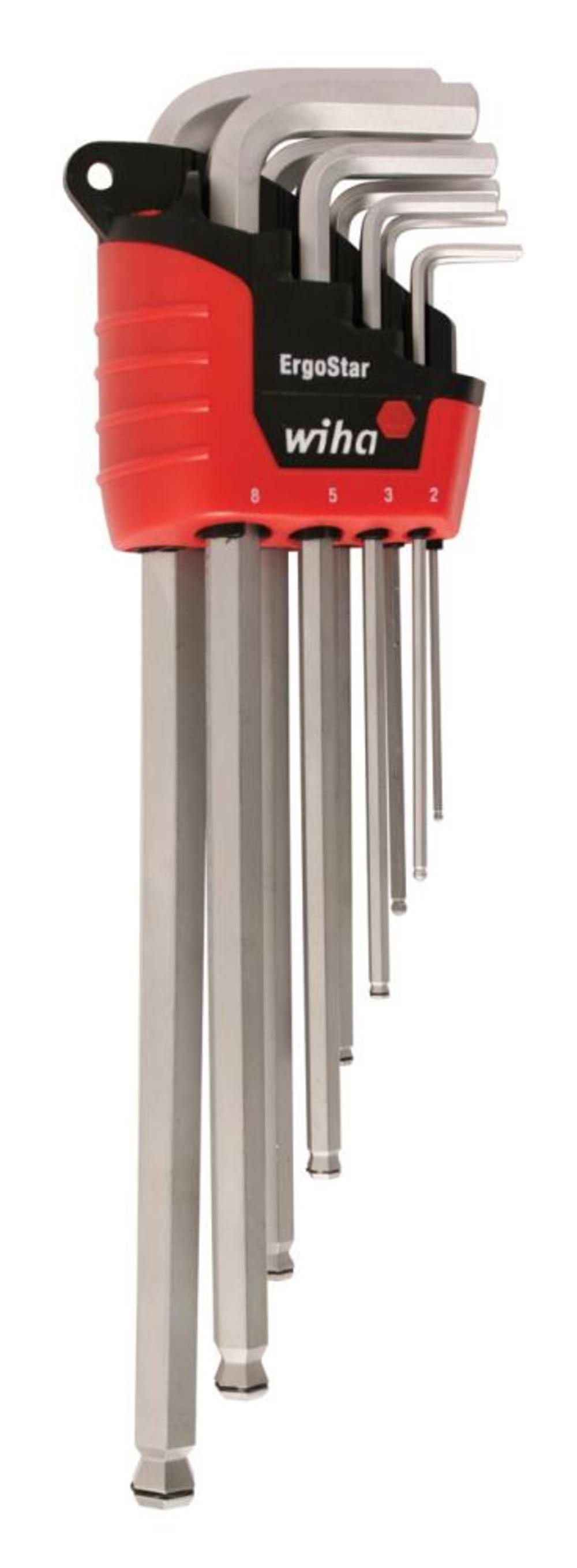 Wiha MagicRing Metric Ball End Hex L-Key 9 Pc. Set - Flockneti