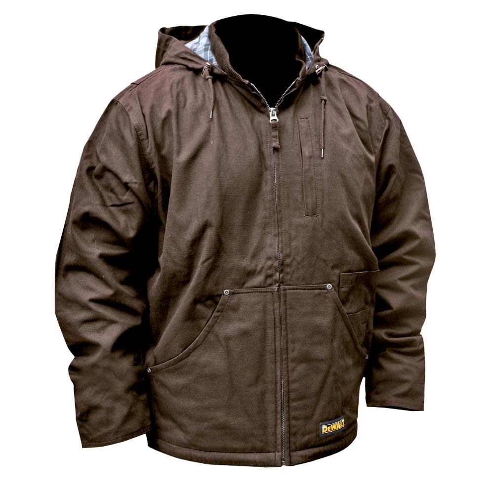 DEWALT Unisex Heated Bare Tool Heavy Duty Work Coat Tobacco 3X - Flockneti