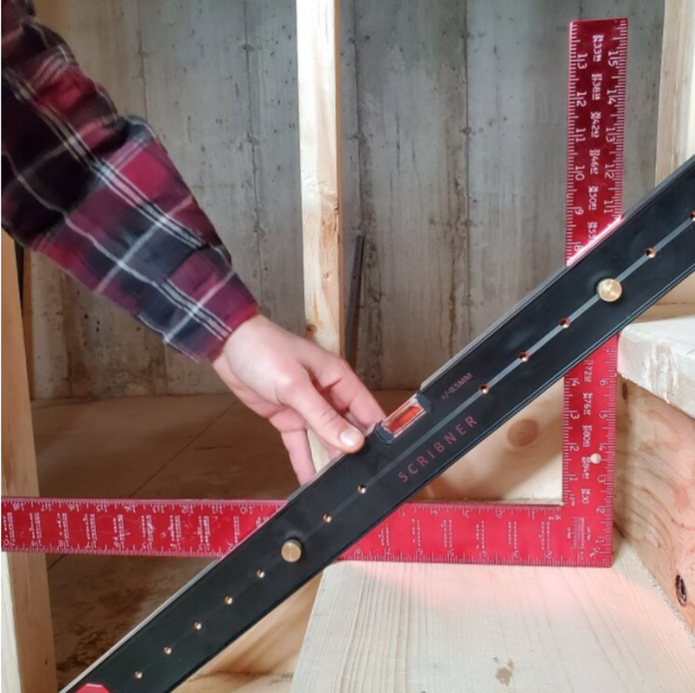Scribner Tool Level/ Square Combo - Flockneti