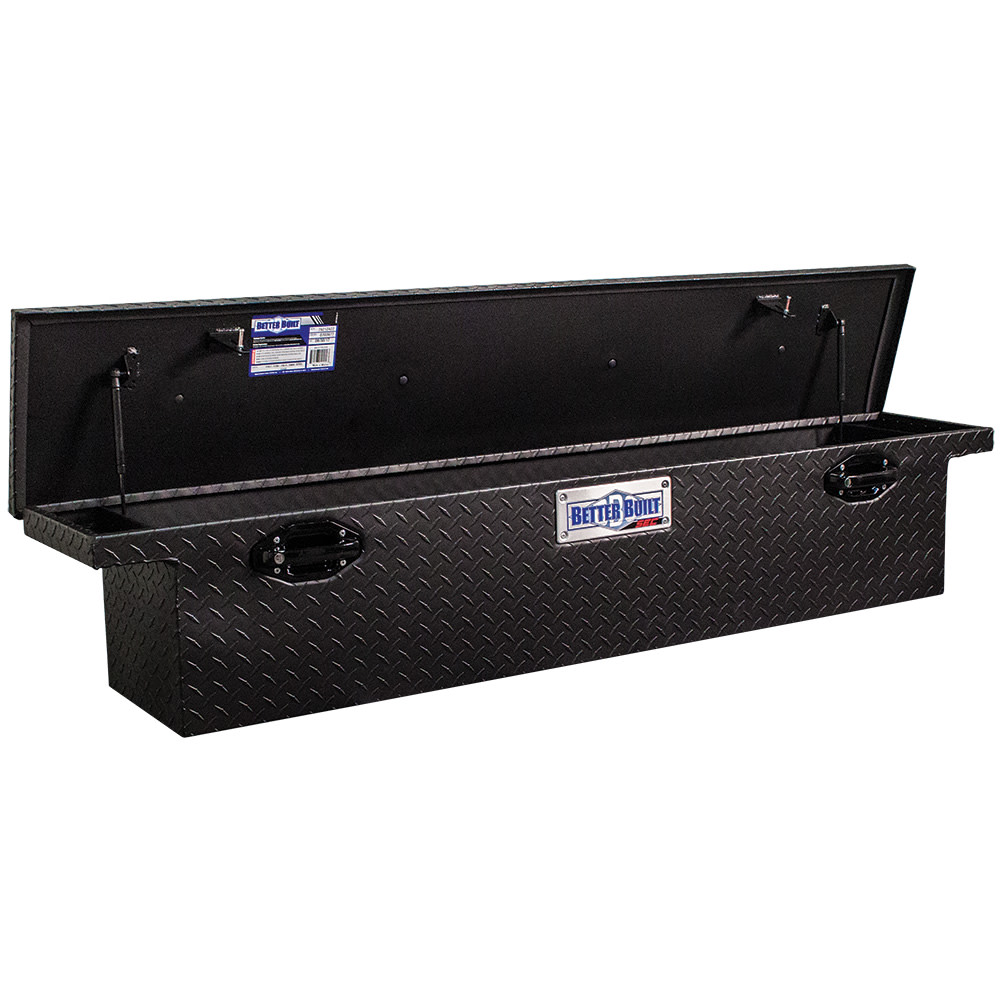 Better Built 71″ SEC Saddle Truck Tool Box LOW PROFILE NARROW MATTE BLACK - Flockneti