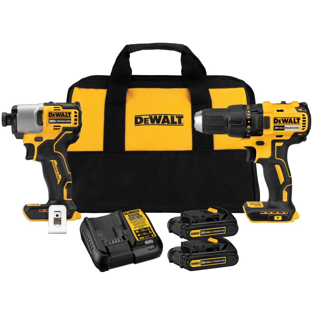DEWALT 20V MAX Compact Drill/Driver and Impact Kit - Flockneti