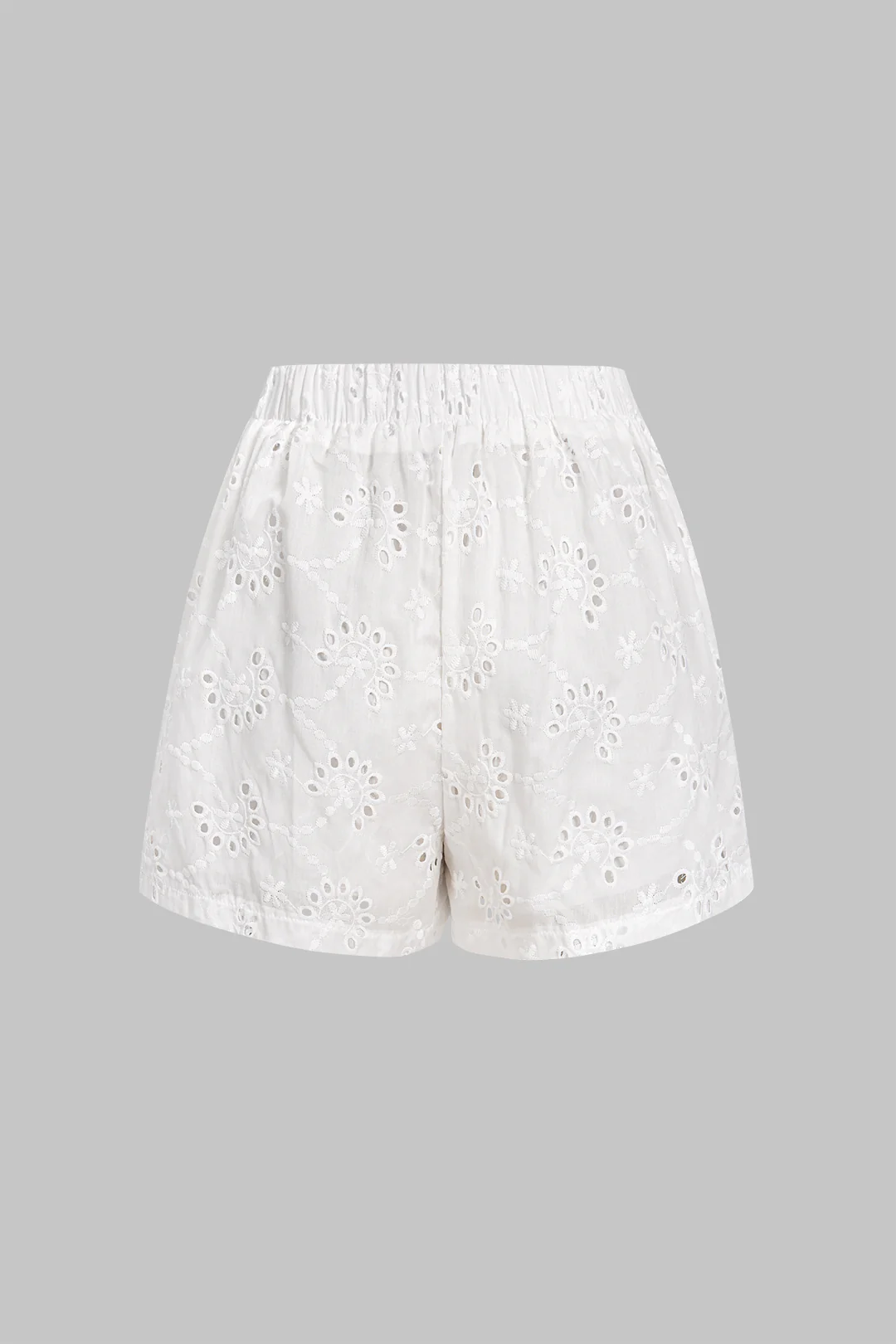 Textured Hollow Out Asymmetrical Skirt - Flockneti