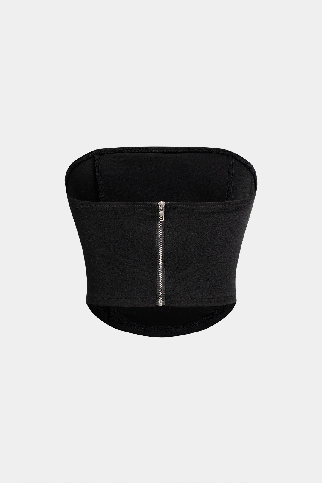 Metallic Zipper Tube Top - Flockneti