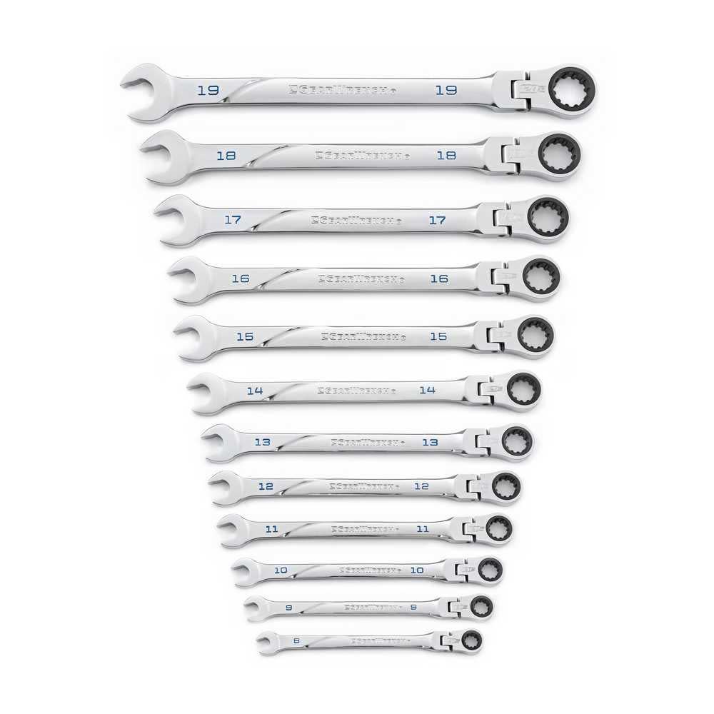 GEARWRENCH Metric Combination Ratcheting Wrench Set 12pc - Flockneti