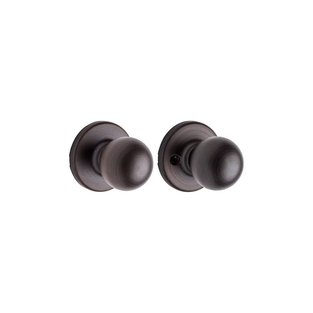 Kwikset Venetian Bronze Hall/Closet Polo Passage Door Knob - Flockneti
