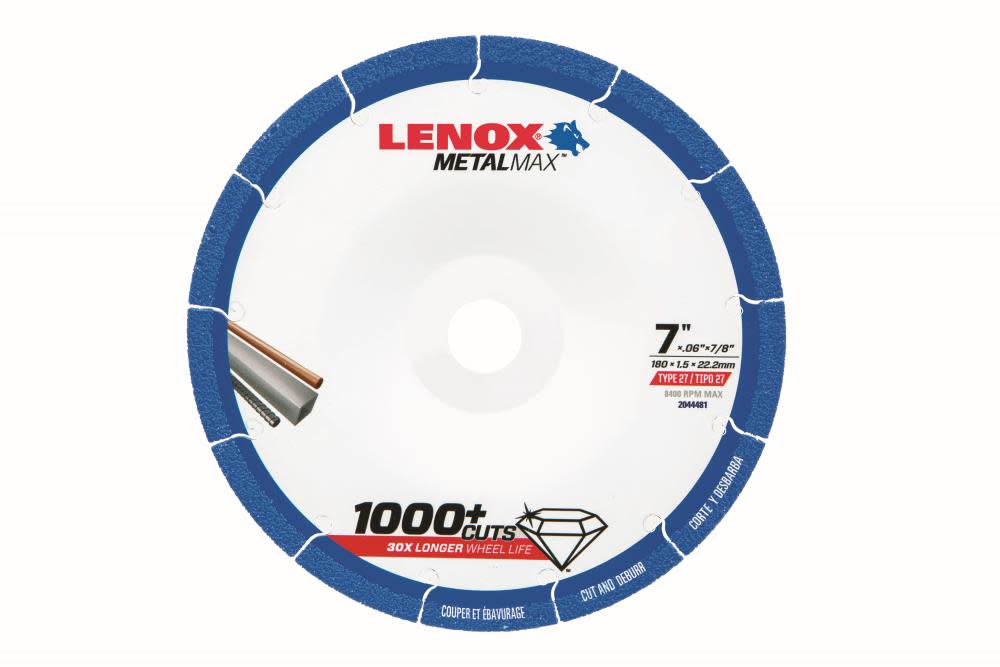 Lenox METALMAX Diamond Grit 7-in Cutting Wheel - Flockneti
