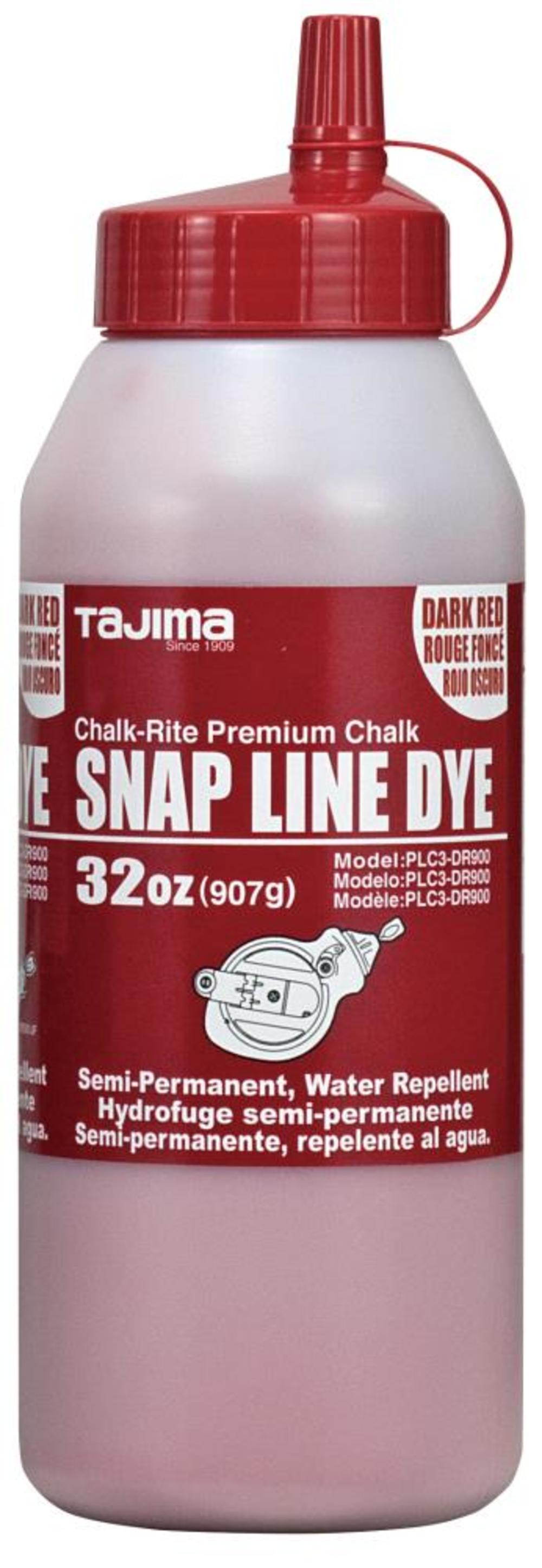 Tajima CHALK-RITE Powder Dye Ultra-Fine Wind and Water Resistant Permanent 32 oz. Red - Flockneti