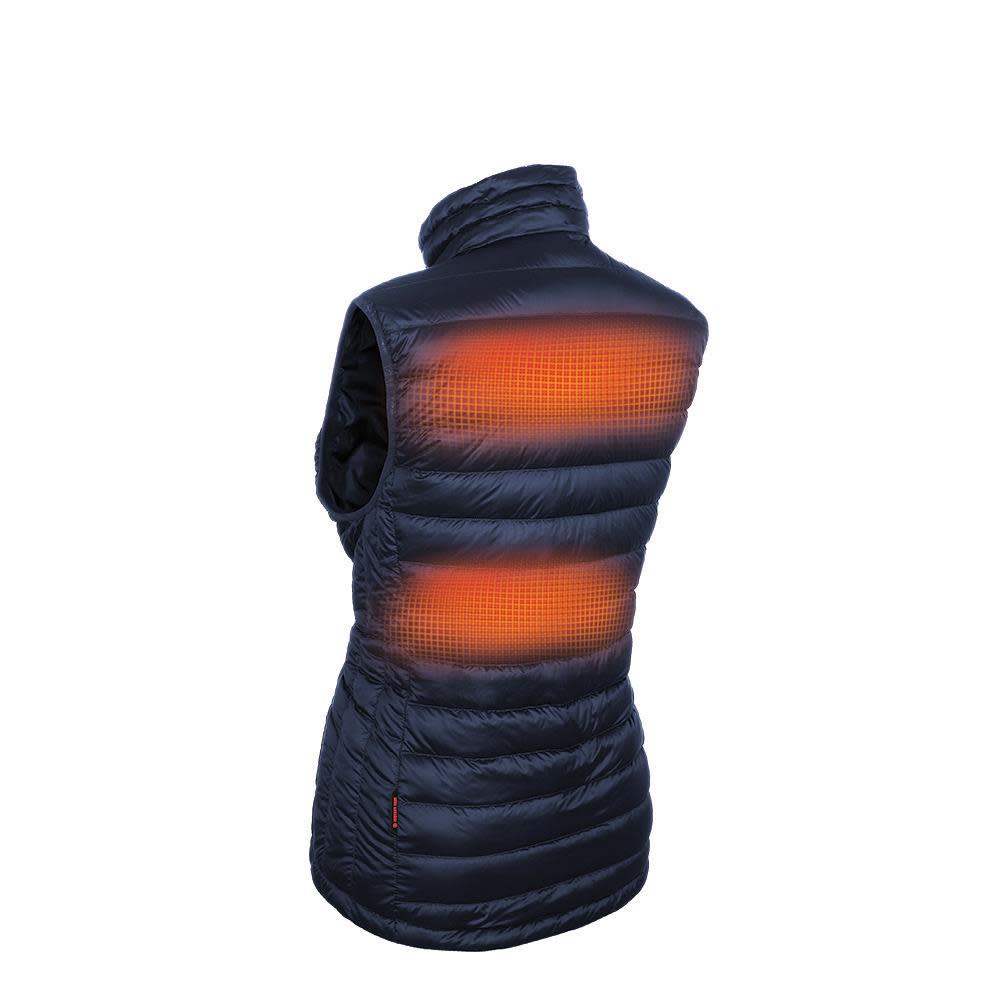 Mobile Warming Summit Heated Vest 12 Volt Womens Navy Small - Flockneti