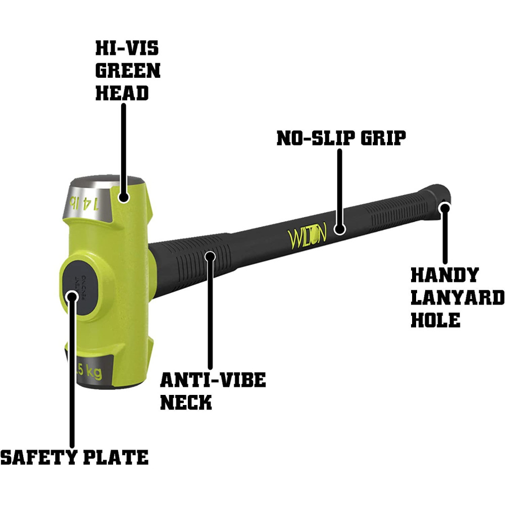 Wilton 14 Lbs Forged Steel Head BASH Sledge Hammer - Flockneti
