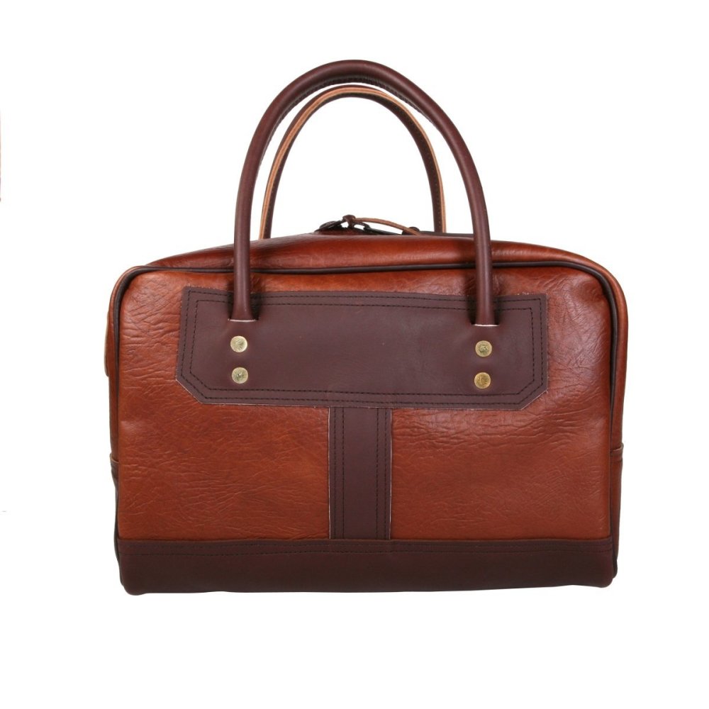 Duluth Pack 18 Liter Capacity Brown Trim Bison Leather Doctor’s Weekend Bag - Flockneti