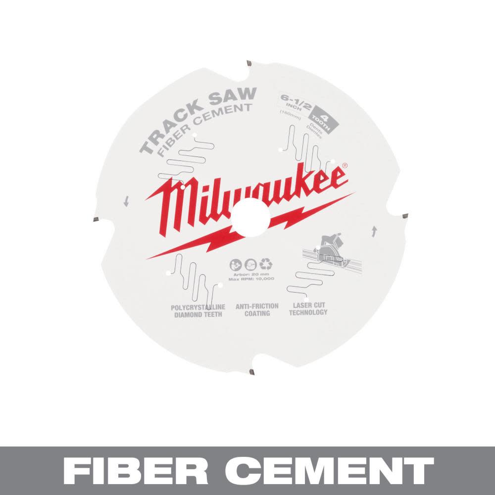 Milwaukee 6 1/2 4T Fiber Cement Track Saw Blade - Flockneti