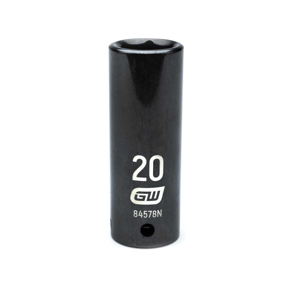 GEARWRENCH 1/2″ Drive 6 Point Deep Impact Metric Socket 20mm - Flockneti
