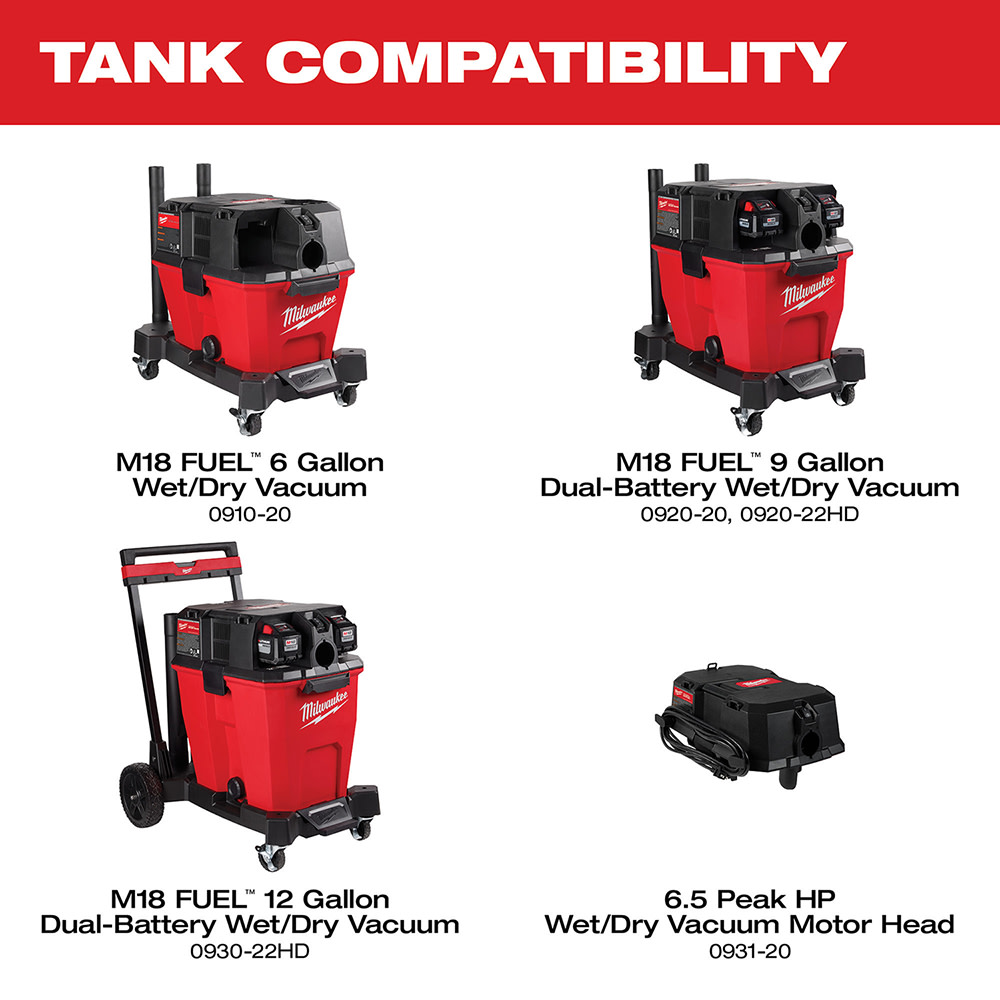 Milwaukee 6 Gallon Wet/Dry Vacuum Tank - Flockneti