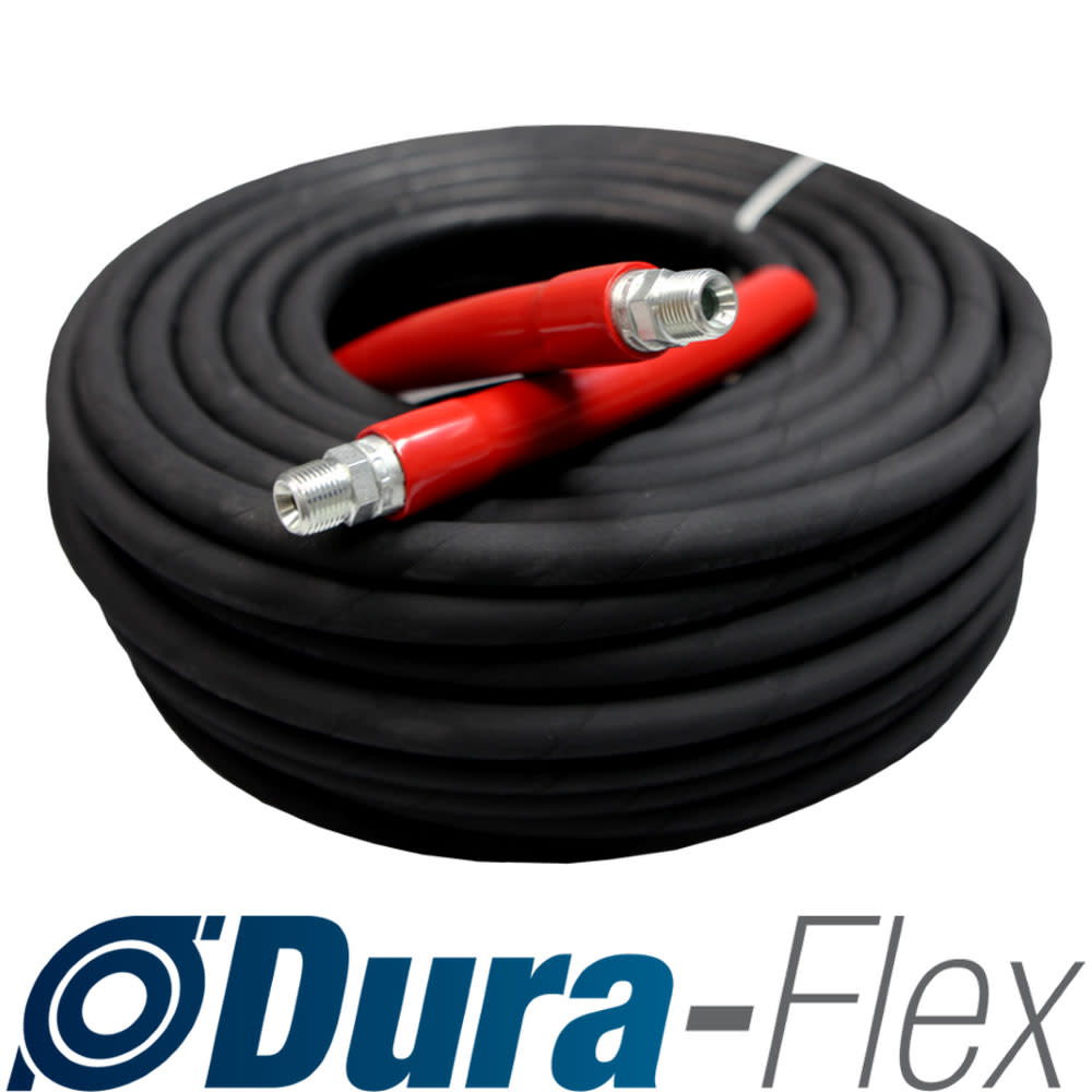 Aaladin Cleaning Systems Black Power Washer Hose 3/8″ x 100′ 4000 PSI 3/8″ SLD/SWL - Flockneti