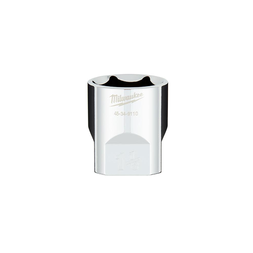Milwaukee 1/2 in. Drive 1-1/8 in. SAE 6-Point Socket with FOUR FLAT Sides - Flockneti