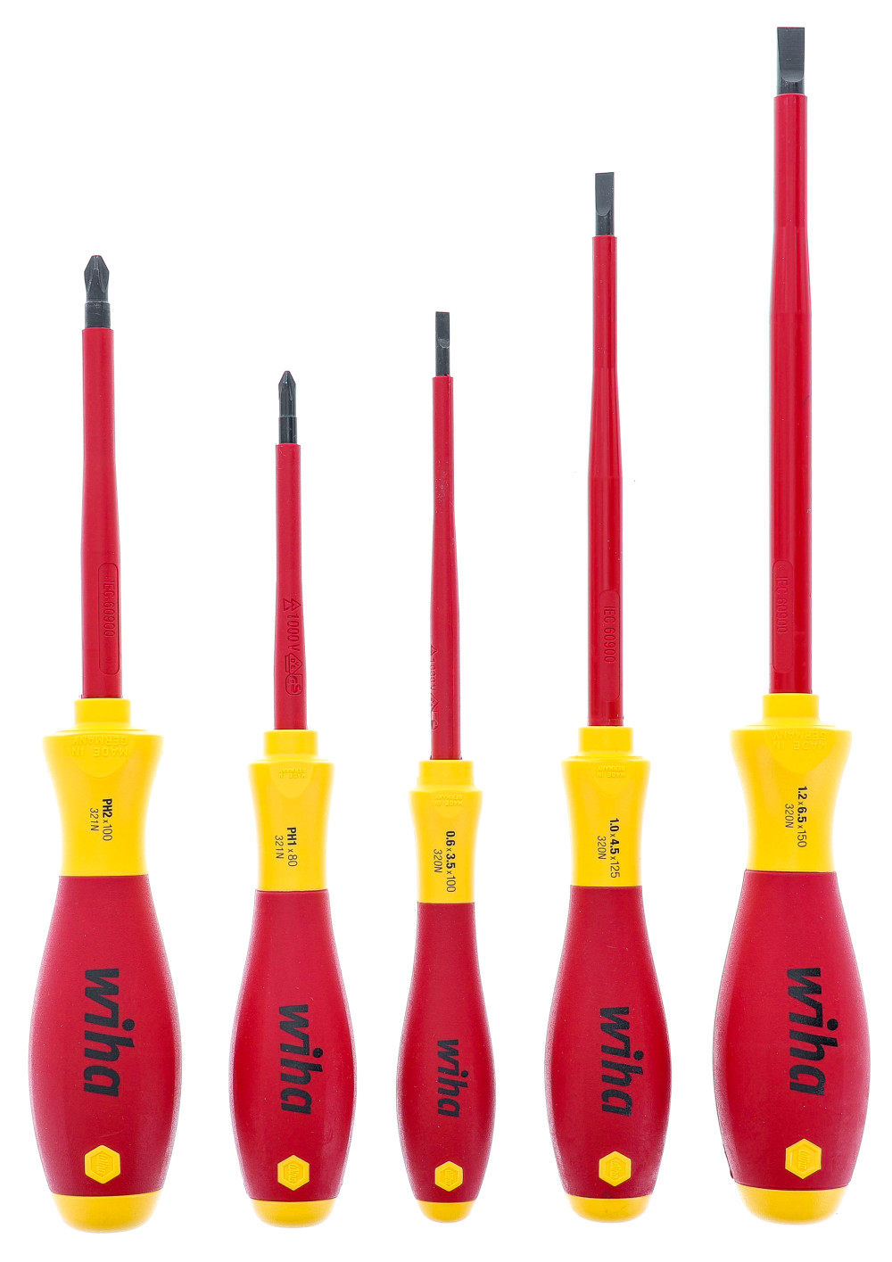 Wiha SoftFinish Screwdriver Set Insulated 5pc - Flockneti