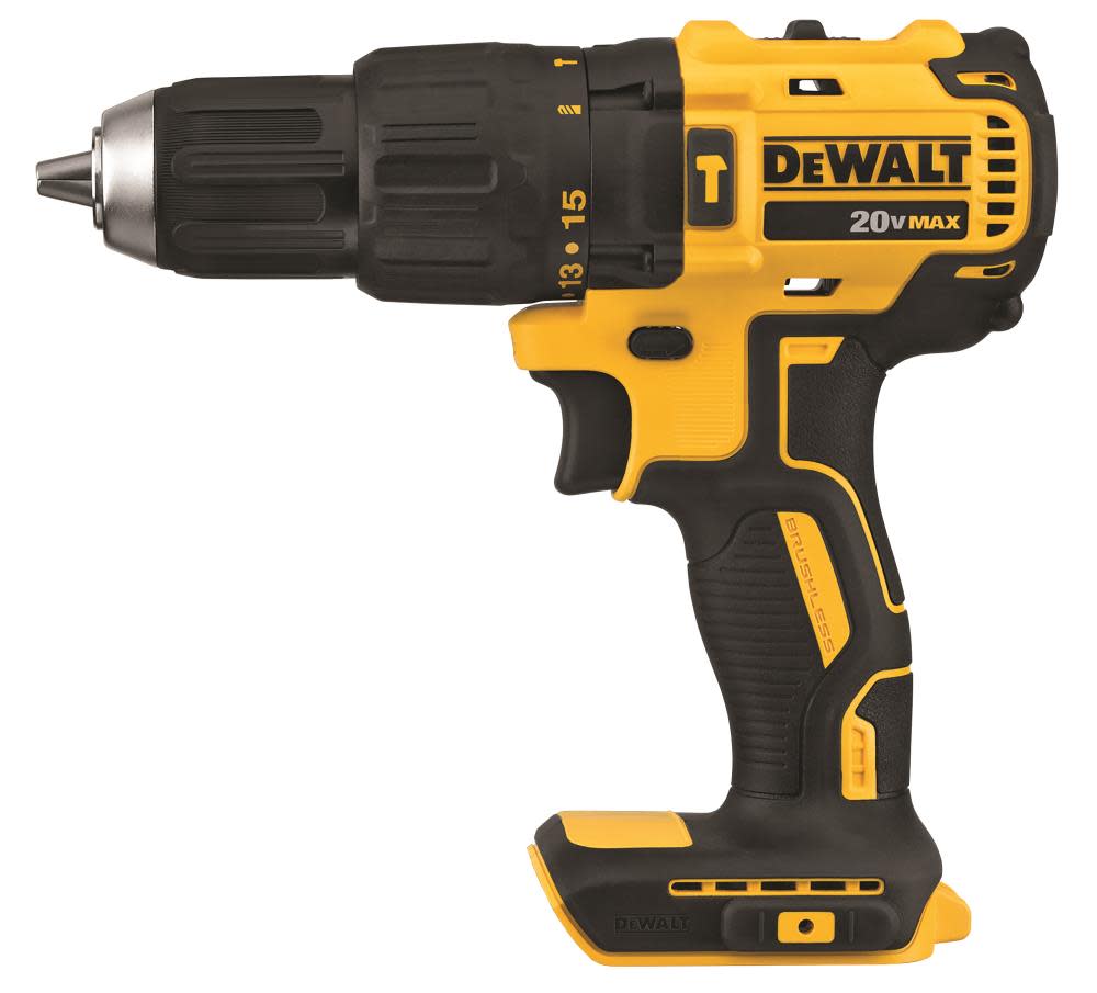 DEWALT 20V MAX Brushless Cordless 1/2 in. Hammer Drill/Driver (Tool Only) - Flockneti