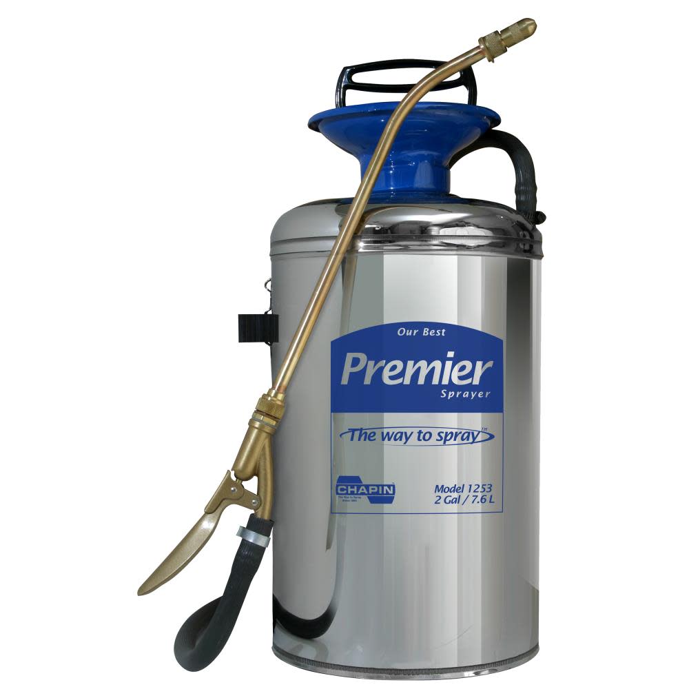 Chapin Mfg 1253 2 Gallon Premier Stainless Steel Sprayer - Flockneti