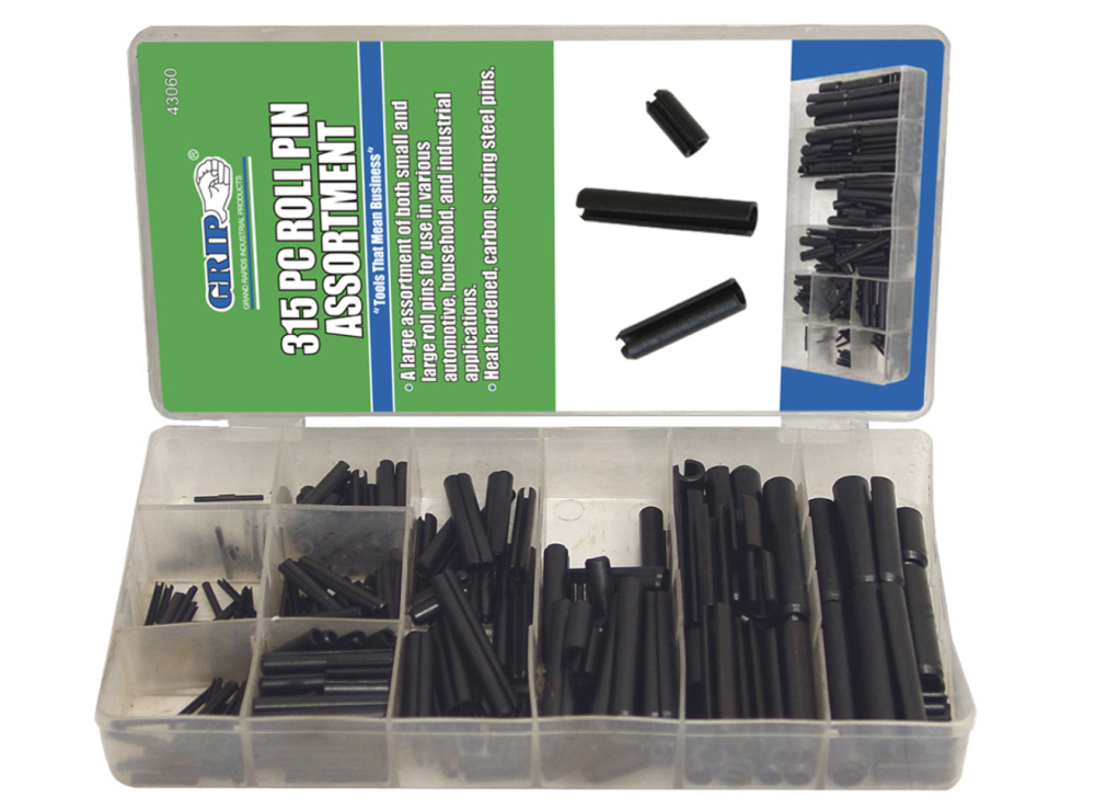 Grip On Tools 315 Piece Roll Pin Kit - Flockneti