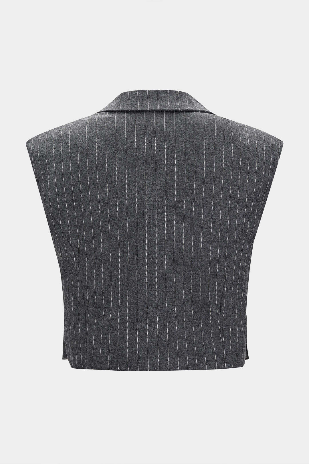Stripes Print Button Vest - Flockneti