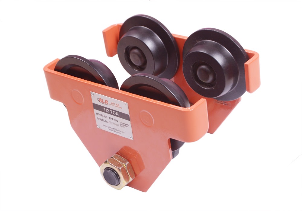 Atlas Lifting and Rigging Plain Trolley .5 Ton 1100 lbs - Flockneti